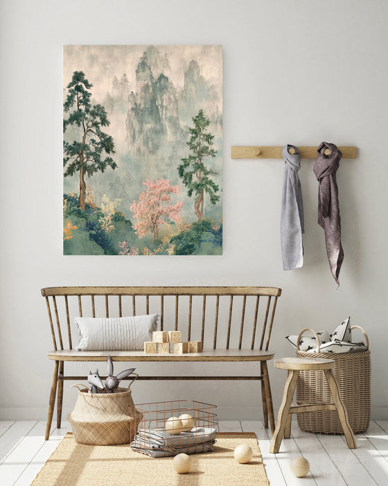 Japanese Forest Landscape Art Print