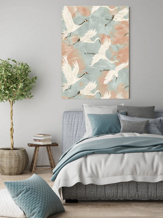 Japanese Cranes Art Print
