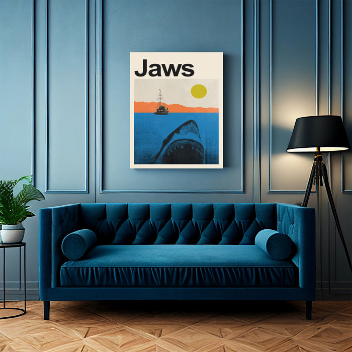 Jaws 1985 Vintage Movie Art Print