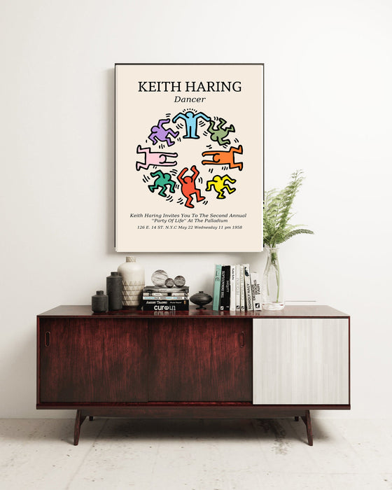Keith Haring Party Of life Art Print
