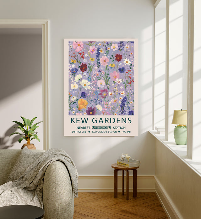Kew Gardens's Botanical Wild Flower Art Print