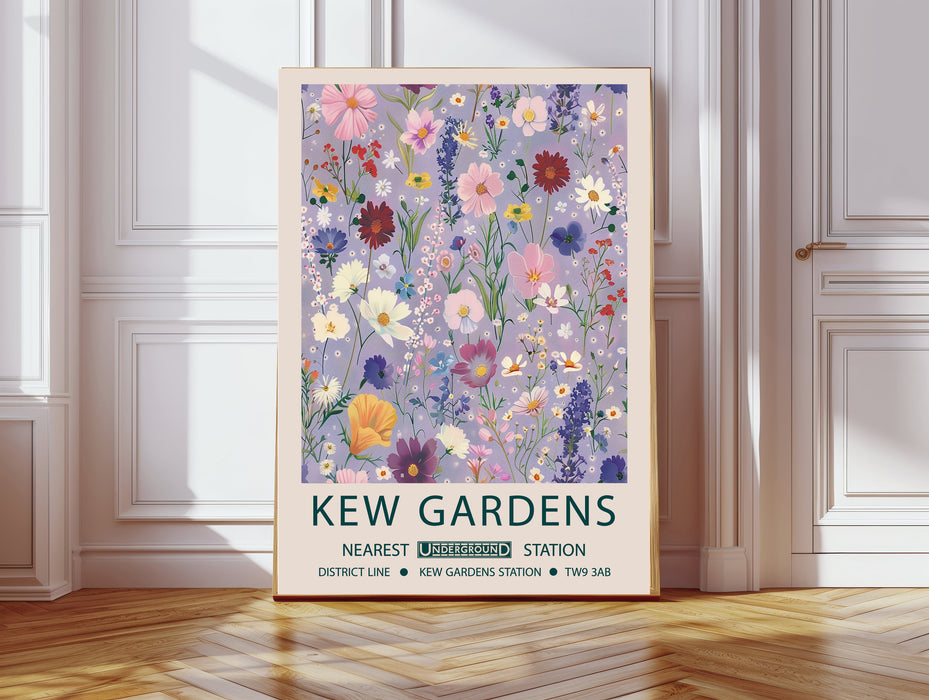 Kew Gardens's Botanical Wild Flower Art Print