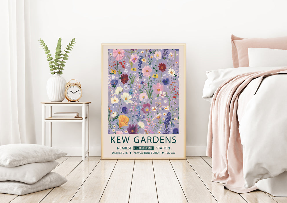 Kew Gardens's Botanical Wild Flower Art Print
