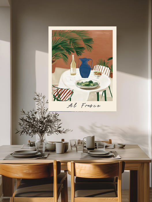 Al Fresco — Mediterranean Table Art Print