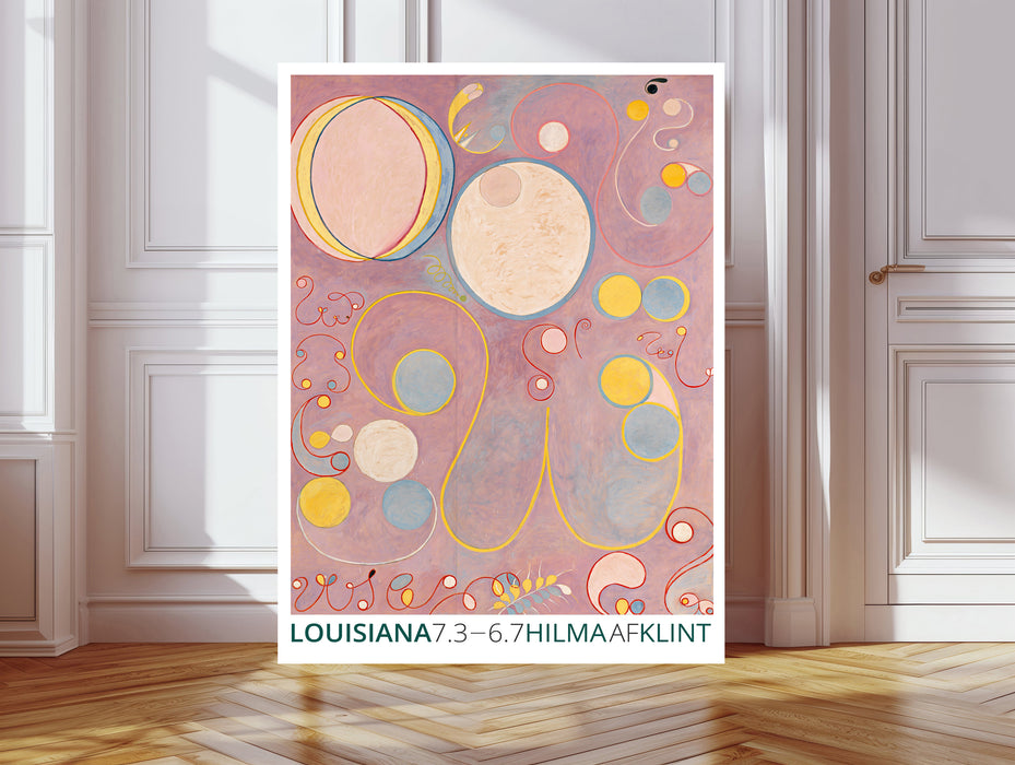 Hilma af Klint Pink Abstract Art Print | The Ten Largest No. 7 Adulthood