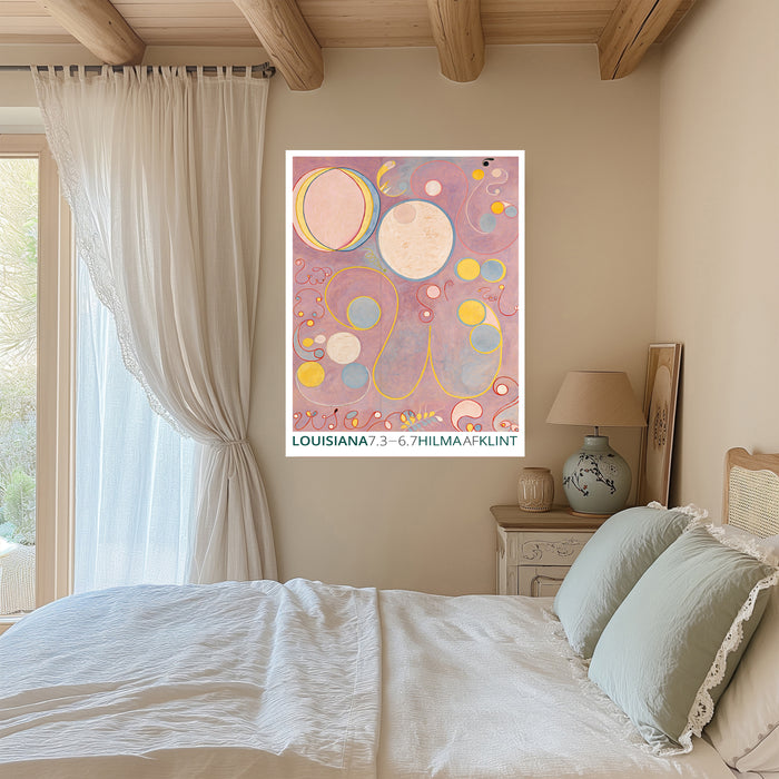 Hilma af Klint Pink Abstract Art Print | The Ten Largest No. 7 Adulthood
