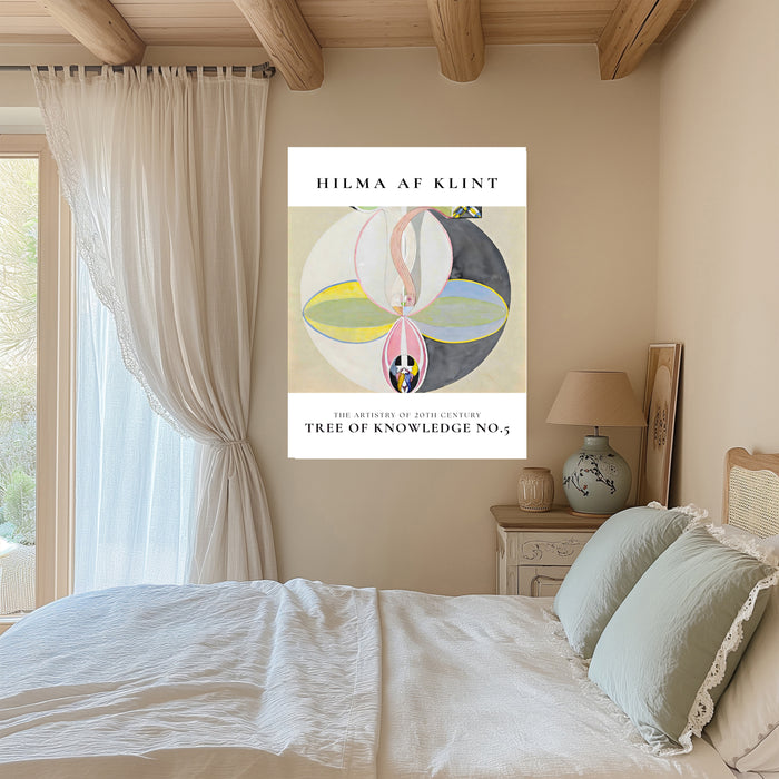 Hilma af Klint Tree of Knowledge No. 5 Print | Neutral Abstract Exhibition Poster | Spiritual Wall Art