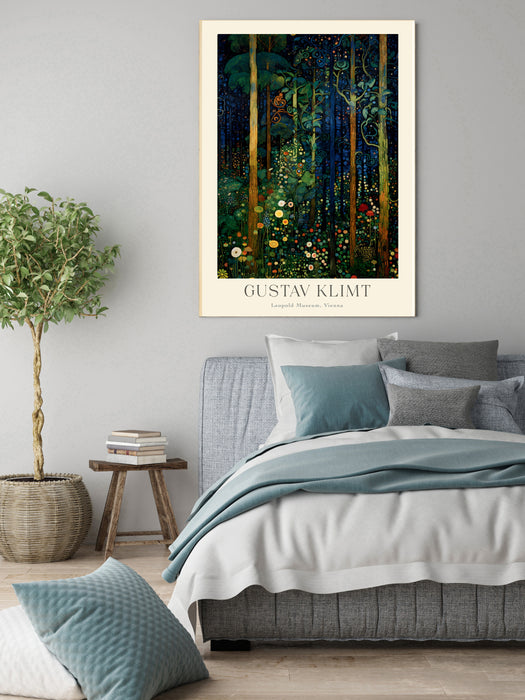 Gustav Klimt Magical Forest Garden Art Print
