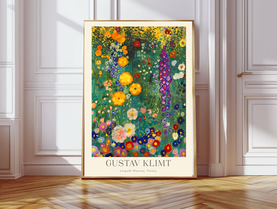Gustav Klimt Cottage Garden Art Print