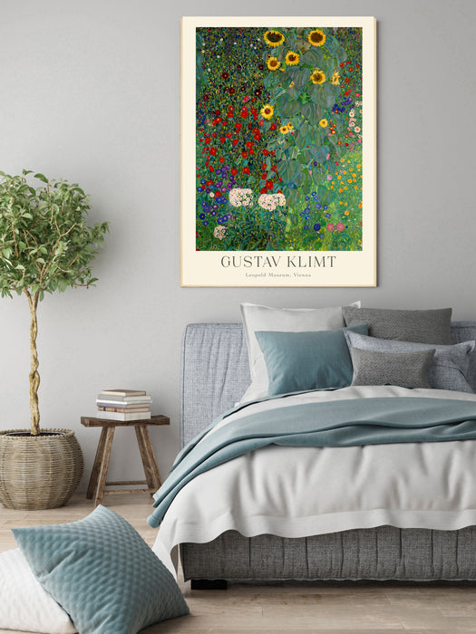 Gustav Klimt Cottage Garden Art Print