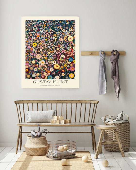 Gustav Klimt Flower Garden Art Print
