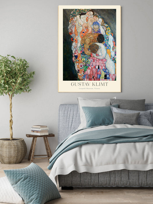 Gustav Klimt Life and Death Art Print