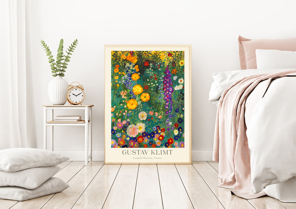 Gustav Klimt Cottage Garden Art Print