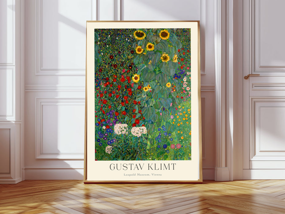 Gustav Klimt Cottage Garden Art Print