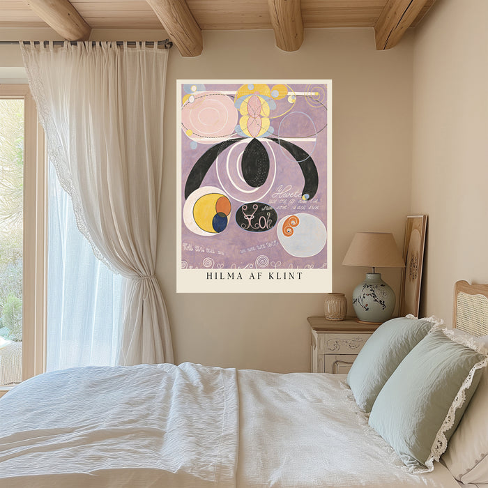 Hilma af Klint Lilac Abstract Art Print | The Ten Largest No. 10 Old Age