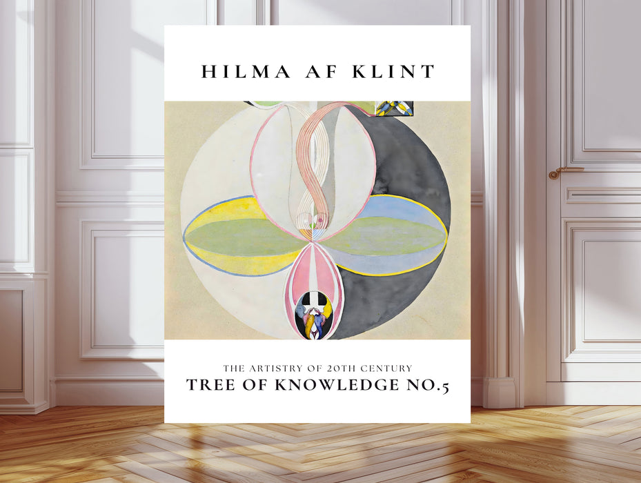 Hilma af Klint Tree of Knowledge No. 5 Print | Neutral Abstract Exhibition Poster | Spiritual Wall Art