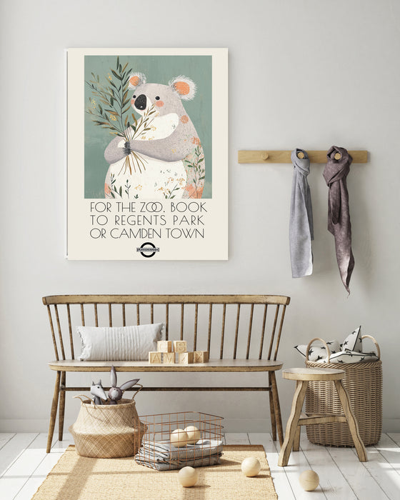 London Zoo Koala  Art Print