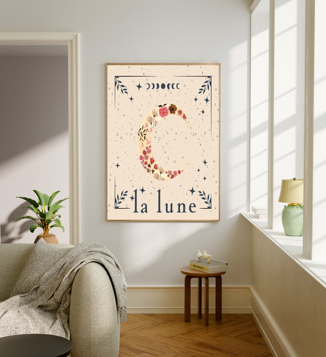 Sun and Moon Celestial Prints Set Of Two