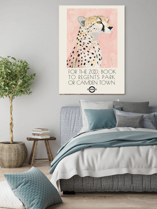 London Zoo Leopard Art Print