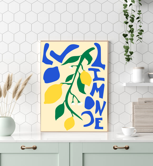 Lemon's Typography Kitchen Art Print