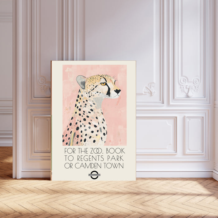 London Zoo Leopard Art Print