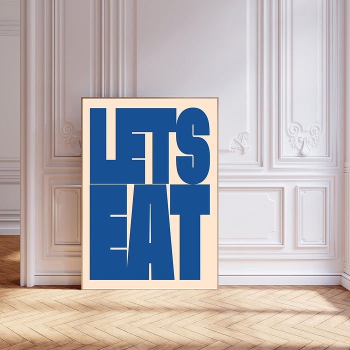 Lets Eat Kitchen Art Print