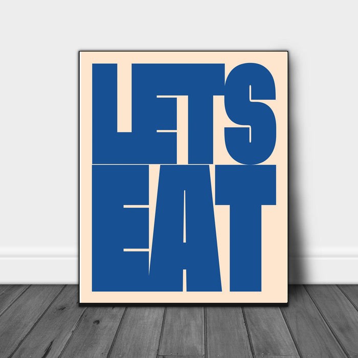 Lets Eat Kitchen Art Print