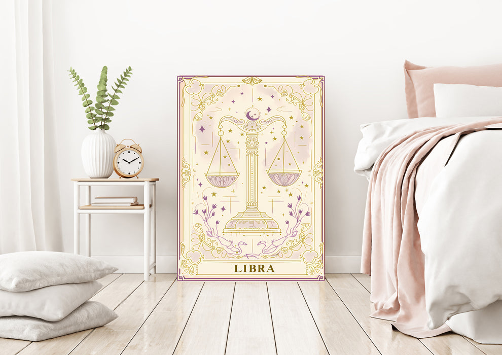 Libra Star Sign Art Print