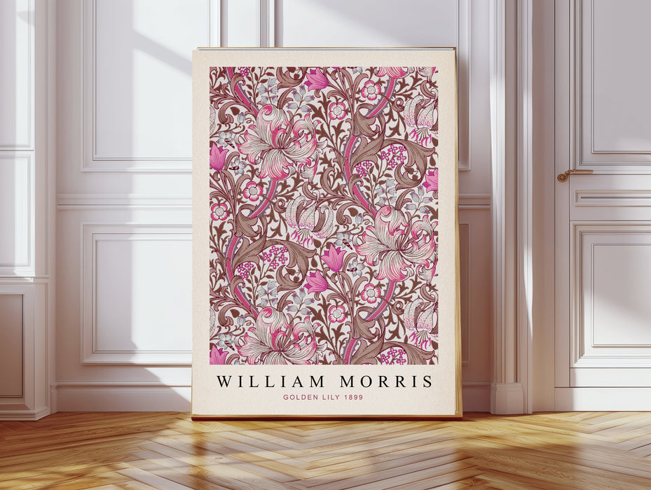 William Morris Pink Set Of Two Art Prints