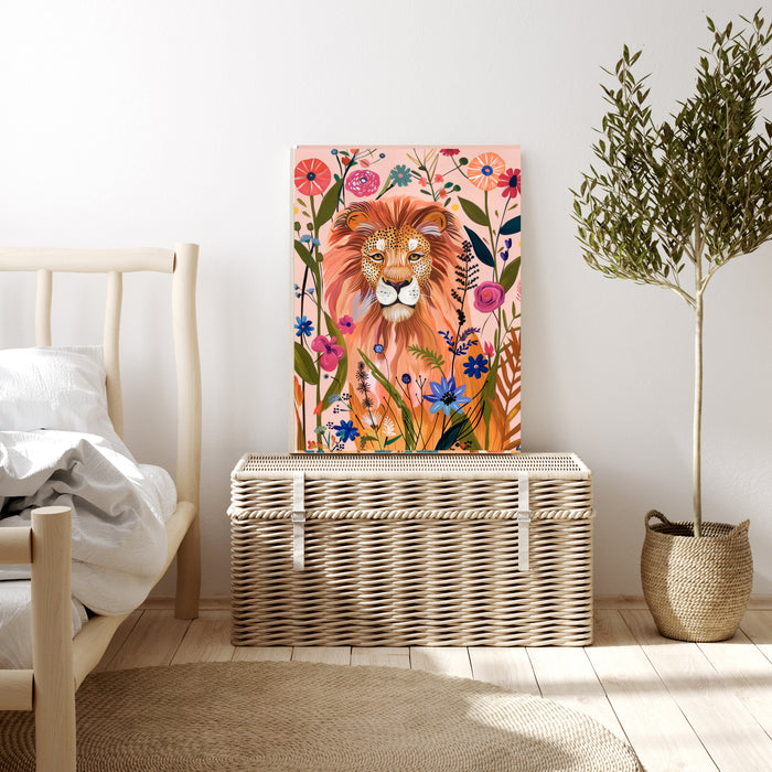 Lion Flower art print