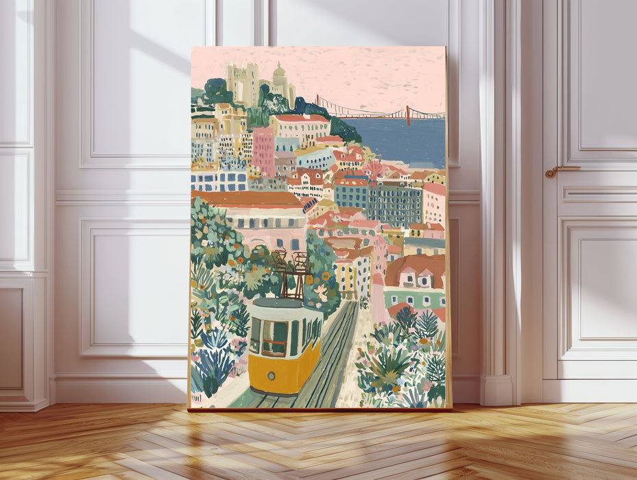 Lisbon Portugal Travel Art Print | Portuguese City Wall Art