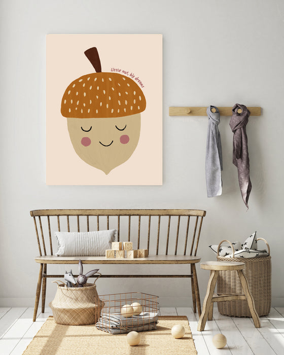 Little Acorn, Big Dreams Nursery Art Print