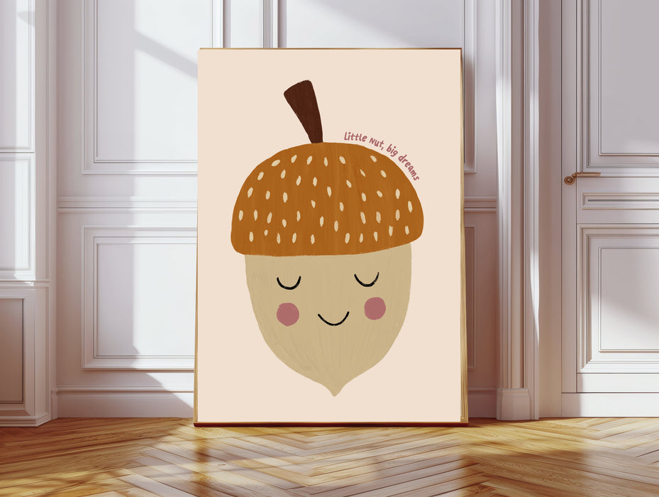 Little Acorn, Big Dreams Nursery Art Print