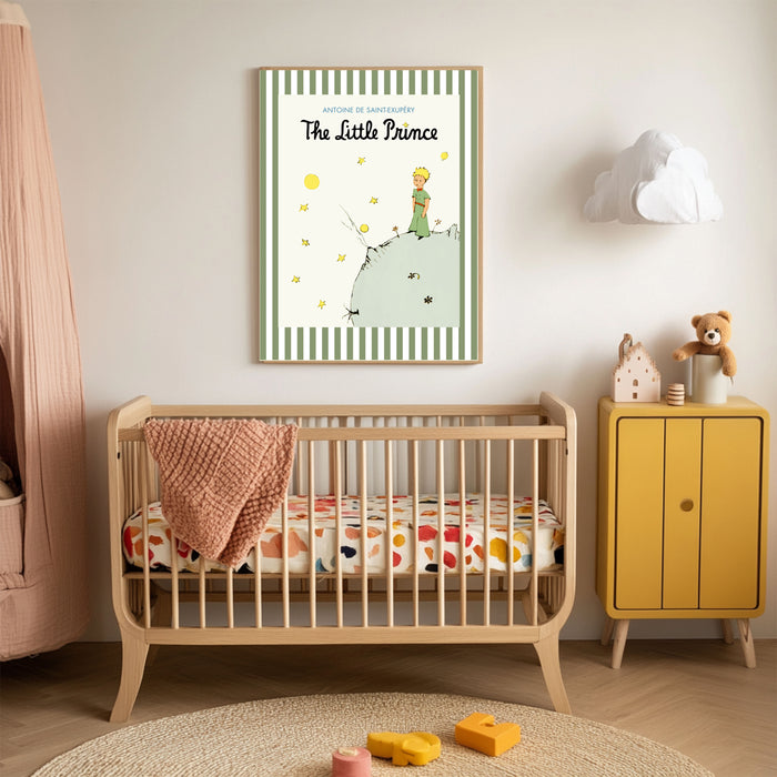 The Little Prince & Fox Vintage Children's Book Cover Art Print