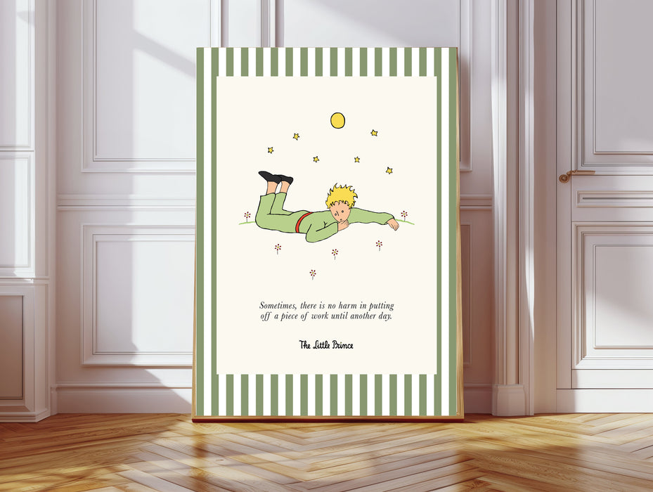 The Little Prince Vintage Children's Book Cover Art Print