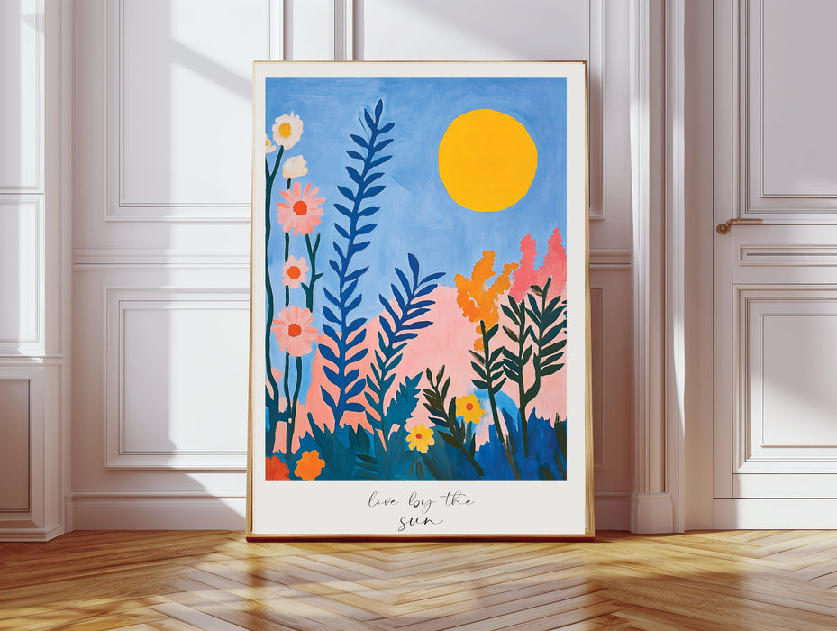 Live by the Moon, Sun Set Of Two Art Prints