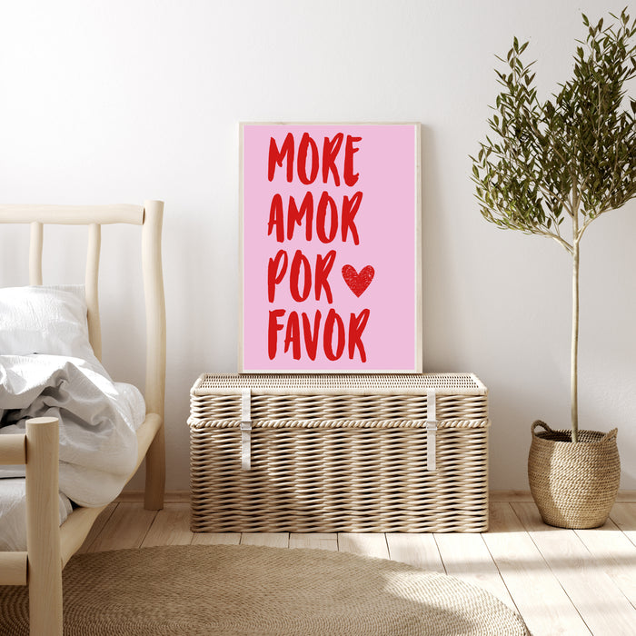 More Amor Por Favor French Art Print