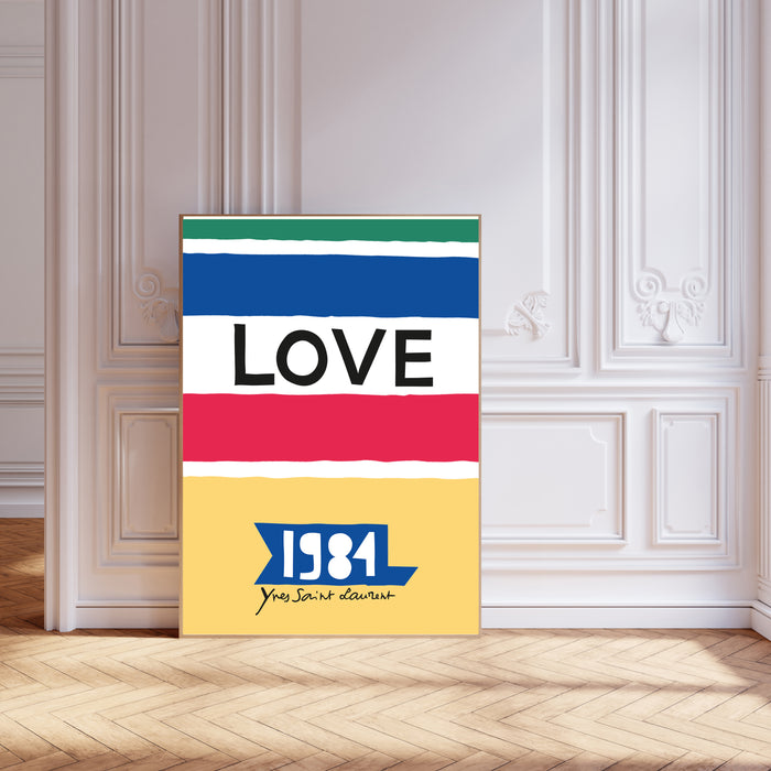 French Love  YSL Art Print 1984