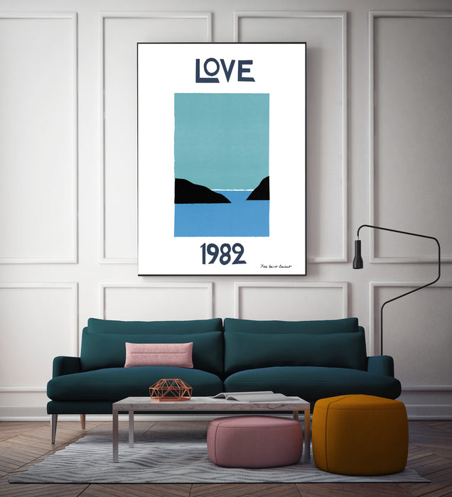 French YSL Love Print 1982