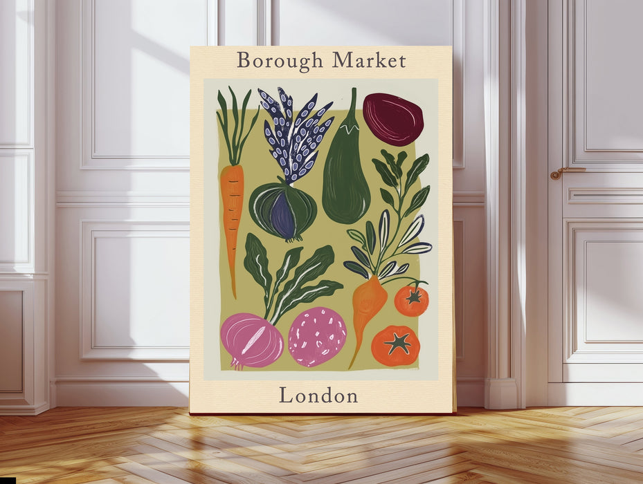 Borough Market Vegetable Kitchen  Art Print
