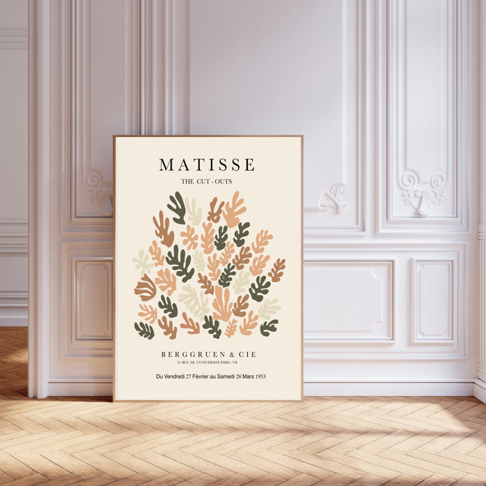 Autumn Matisse Leaf Art Print