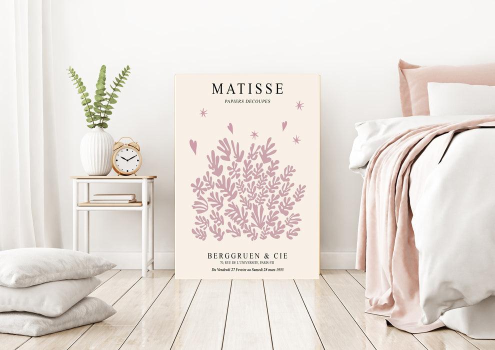 Henri Matisse Pink Leaf Botanical Art Print