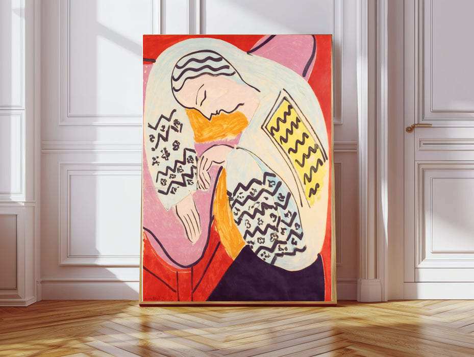 Henri Matisse Vintage Woman Portrait Art Print
