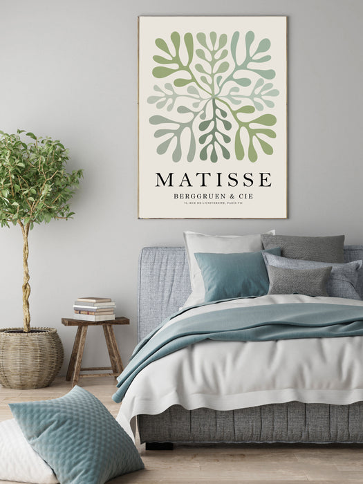 Matisse Sage Green Leaf Art Print