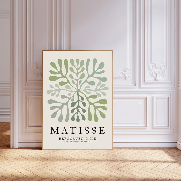 Matisse Sage Green Leaf Art Print