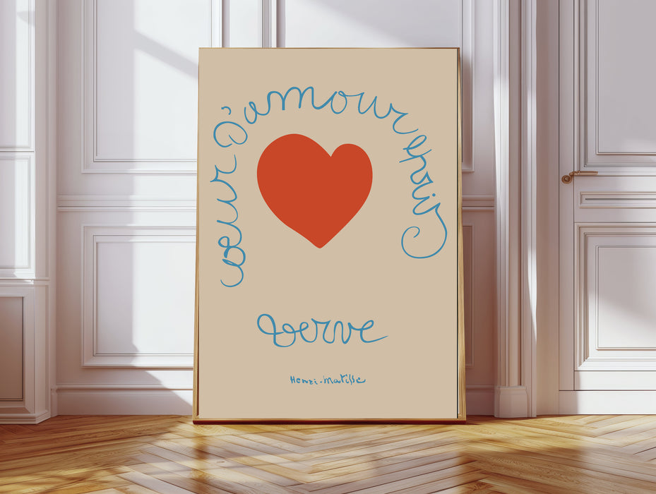 Henri Matisse Red Heart Art Print