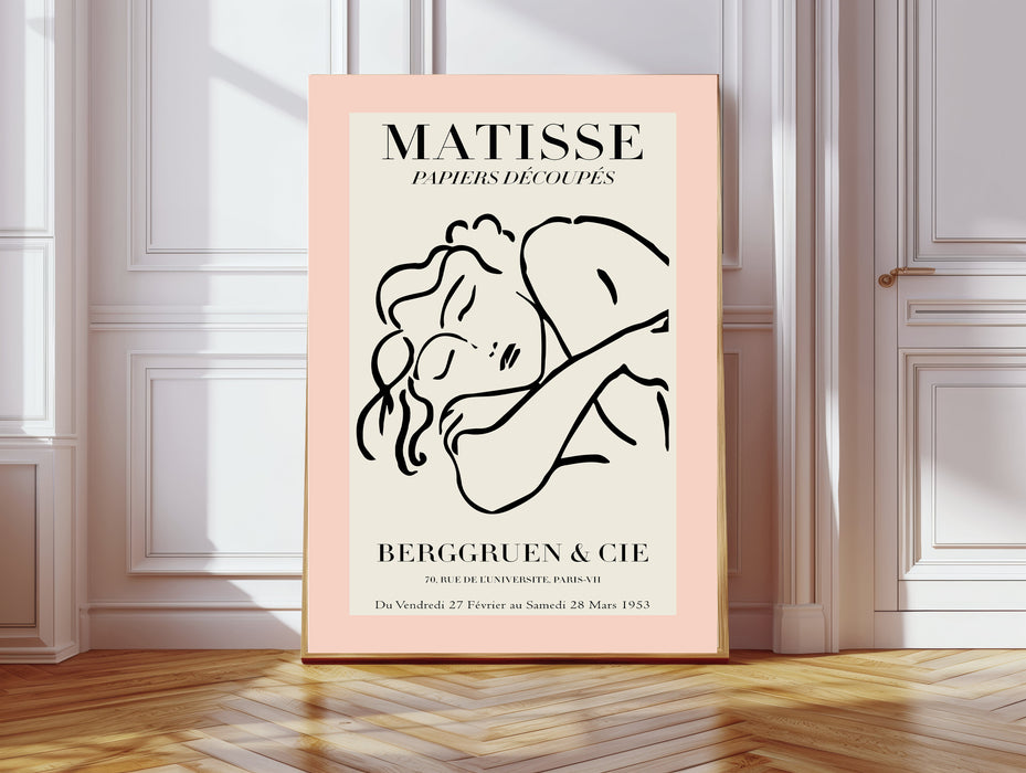 Henri Matisse Pastel Pink Sleeping Female Art Print
