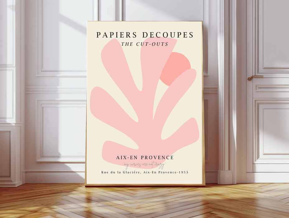 Henri Matisse Pink Leaf Exhibition Art Print