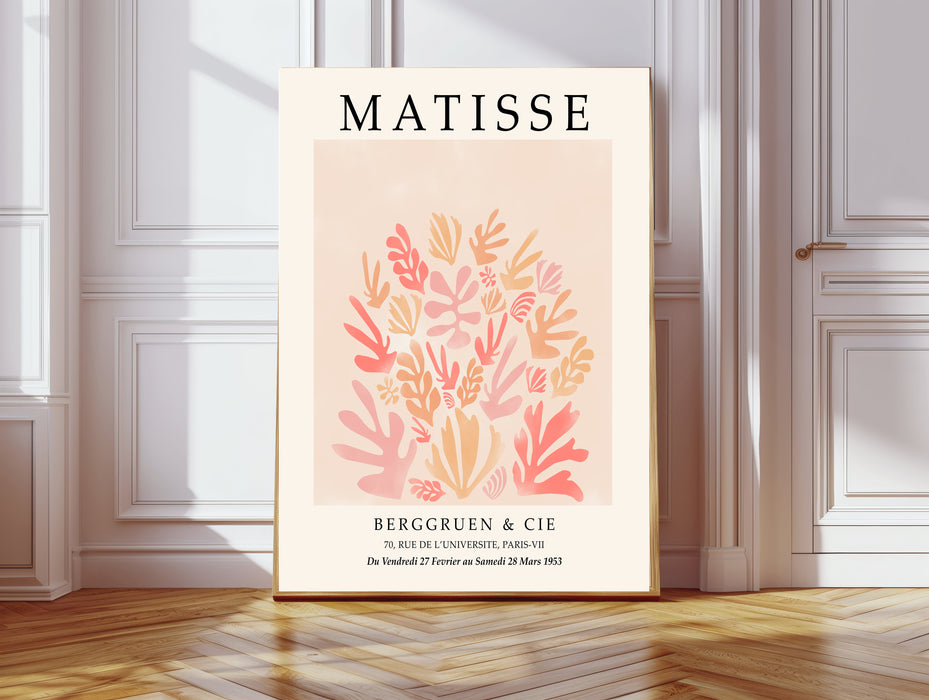Pink Pastal Matisse Exhibition Art Print