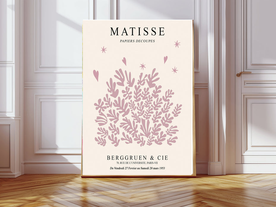 Henri Matisse Pink Leaf Botanical Art Print